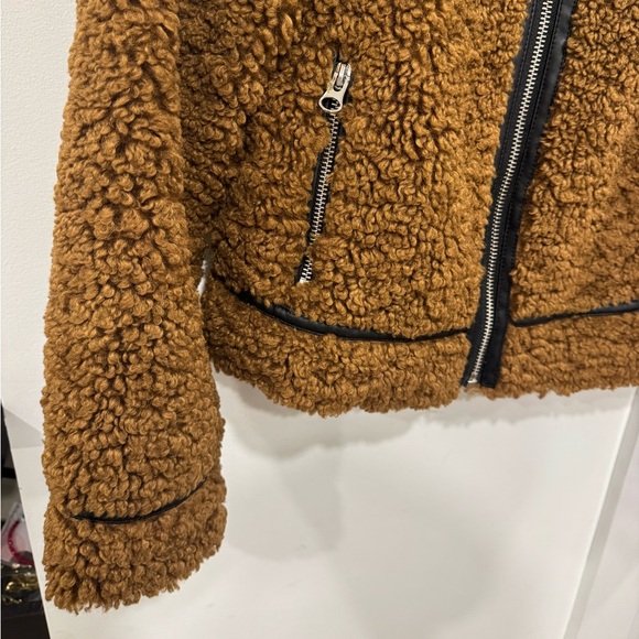 Stand Studio Brown Teddy Jacket - Picture 5 of 7